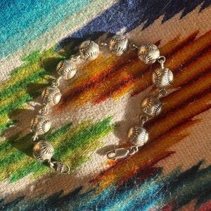 Vintage Sterling Silver Baseball Bracelet My Way Excellent Condition!